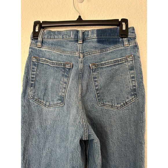 Abercrombie & Fitch Ultra High Rise 90s Straight Jean Criss Cross Curve Love 25 - Picture 7 of 10
